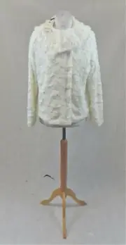 Yumi Women's Textured Faux Fur Jacket Size UK 14 NH012 LL 01