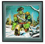 VINTAGE 1976 Marvel Incredible Hulk Bicentennial Framed 12x12 Poster Display