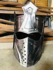 Medieval Crusader Crown Helmet–Armour King Knight Helmet–Best for History Enthus