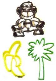 MONKEY TREE DWELLING BANANA FRUIT EATER PLANTAIN MAMMAL COOKIE CUTTER PR1170