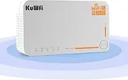 KuWFi 5g Router with sim Card Slot Unlocked,AX3600 WiFi-6 Modem with Sim Card Slot,NR NSA/SA 5G NR SA NSA AX3000 WiFi 6 CPE Router with Battery use for Outdoor and Indoor