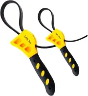 Oil Filter Wrench Set , 2 Pack Jar Opener, Pipe Wrench, Rubber Strap Mechanics