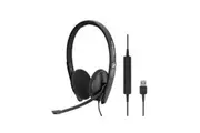 EPOS | Sennheiser ADAPT 160 USB II On-ear, double-sided USB-A headset with in-line call control and foam earpads. Optimised for UC.