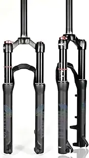 MegLob Mountain Bike Suspension Air Fork, Prefessional 20/24 Inch MTB Suspension Air Fork, Manual Lockout, Lightweight Mountain Bike Bicycle MTB Front Suspension Fork