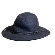 Steve Madden Wool Felt Fedora Hat Charcoal Gray Women’s One Size New NWT