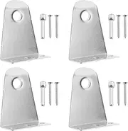 ECSiNG 4PCS Hold Down Brackets with Mounting Screws Metal Blinds Down Clips Blinds Down Holder for Horizontal Blinds and Windows Shades