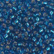 Silver-Lined Capri Blue Miyuki Seed Beads 6/0 (6-9149S-TB)