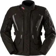 Furygan Apalaches Evo, textile jacket waterproof women , color: Black/Grey , size: XXL