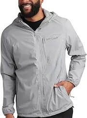 [Spyder] Mens Windbreaker Jacket - Lightweight Wind & Water Resistant Rain Coat for Men, Hooded Rain Jacket Men for Travel Golf