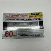 Vintage 80s TONE MASTER CASSETTE TAPE low noise 60 MINUTE/ Sealed Qty. 1