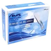 100 Pcs Sterile Blades #10R Dermaplaning Scalpel Blades Extra Wide Carbon Steel
