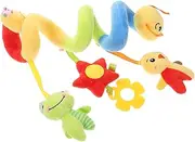 Spiral Stroller Soft Plush Comfort Doll with Tags for Crib and Car Seat Sensory Growth and Early Education for Easy to Clean Design