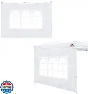 SCOCANOPY SideWall with Window for 12x12 Canopy Frame, 2 Pack SunWall Only,Wh