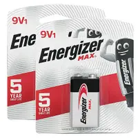 在飛比找ETMall東森購物網優惠-【Energizer 勁量】鹼性9V電池2入吊卡裝(9V長效