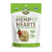 Organic Hemp Seeds, 18oz; 10g Plant Based Protein and 12g Omega 3 & 6 per Srv...