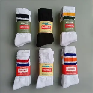 日版 Healthknit Line Color 3 PACK SOX 橫條 粗砂 高筒襪  襪子穿搭