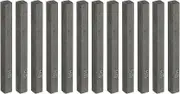 uxcell Compressed Charcoal Sticks, 12 Pack HB Grade Art Supplies Sketch Square Stick for Artist Drawing Sketching Shading Painting, Black