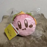 Kirby Cafe Kirby Burger Plush Mascot keychain Toy Japan Limited New