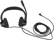 2.5mm Dual Ear Telephone Headset with Noise Cancelling Mic for Phone Sales Office Hospitals Banks