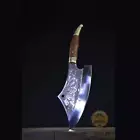 HANDMADE PROFESSIONAL HIGH CARBON STEEL CHEF KNIFE MEAT CLEAVER SLICER FULL TANG