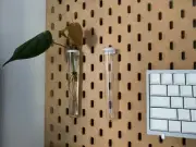 SKADIS | 2 Pack | Glass Vial Propagation Plant Hanger Pegboard