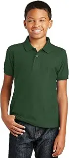 [Port Authority] Youth Core Classic Pique Polo. Y100 Deep Forest Green XS