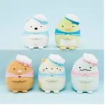 [小青蛙小舖]新貨日本景品 角落生物 SUMIKKO GURASHI 水手服 地中海 娃娃 玩偶 約18CM貓咪恐龍企