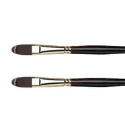2x Winsor & Newton GAC Galeria Filbert Flat Oval Paint Brush Art Painting Size 4