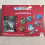 Creatology Christmas Ornament Craft Kit For Kids Glitter Poms Sequins Paint NIB