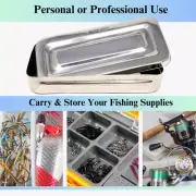 Fishing Equipment Box Stainless Steel for Tackle Lures & Accessories Storage
