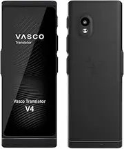 Vasco V4 Language Translator Device | 108 Languages | Free Lifetime Internet in Almost 200 Countries | Black Onyx