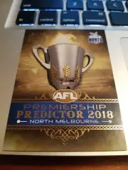 2018 AFL SELECT LEGACY PREMIERSHIP PREDICTOR PP23 GOLD NORTH MELBOURNE 093/180