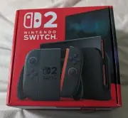 Nintendo Switch 2 Black Console Comes With Dock,Power Cable,HDMI Cable HDR 1440p