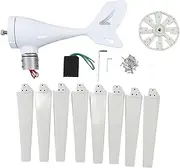 Wind Turbine Generator, 48V MPPT 8-Blade Waterproof Wind Power System, for Boat Terrace Cabin Auto Windward Adjustment