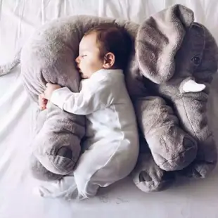 大象嬰兒安撫枕 大象安撫抱枕 大象娃娃 抱枕 毛毯 靠枕 枕頭  陪睡娃娃 嬰兒枕頭 毛絨玩偶 大象抱枕【HL94】