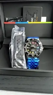 NEW Zodiac x eBay Super Sea Wolf Automatic Silver Mens Watch ZO9311 Limited Ed.