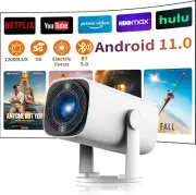 Mini Projector Portable with Auto Keystone and Electronic Focus, Smart Projector
