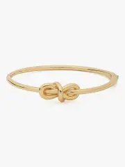 with a twist knot hinged bangle