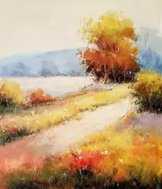 Impression landscape #19, 24x20,100% Hand Painted Oil Painting on Canvas
