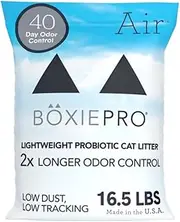 Boxie Probiotic Cat Litter, Lightweight 40-Day Odor Control, Clumping, 16.5lb