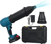Cordless Jet Fan Blower, 35000RPM Snow Blower Cordless Leaf Blower with 1500mAh Battery, 3 Extension Nozzle Accessories, One Key Switch, Car Cleaning, Home Dust, Remove Snow from Car Body