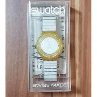 在飛比找蝦皮購物優惠-二手  Swatch夜光手錶已換電池可動