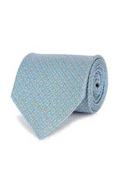Ferragamo SF Gancio Silk Tie - Light Blue One Size