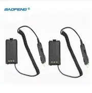 2pcs BAOFENG UV-5R Car Charger For UV 5R UV-5RB UV-5RA Radio Battery Eliminator