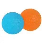 2 Pcs Hand Exercise Balls Squeeze Balls Stress Ball Blue/Orange