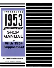 1953 1954 Studebaker Shop Service Repair Manual Book Engine Drivetrain Guide OEM