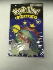 Way To Glow Planets & Stars Stick Ons