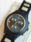 Swatch + Irony Diaphane Chrono+SVCN4004AG Full Blooded Smoky Blue + New / New