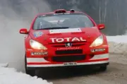 Freddy Loix (BEL) with co-driver Sven Smeets (BEL) Peugeot 307 WRC Old Photo
