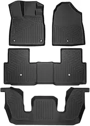 All Weather TPE Floor Mats Compatible with H Pilot 2024 2023 Trunk Mat Floor Liners Cargo Mats Protection(4PCS Floor Mats)